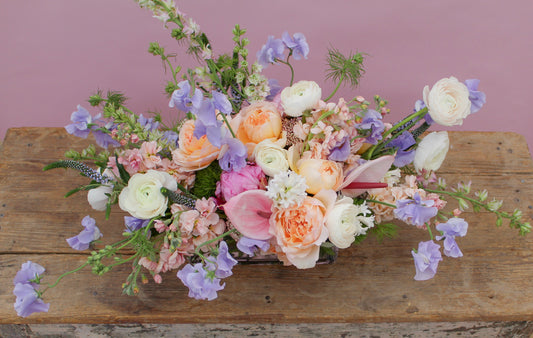 Seasonal Designer's Choice Long and Low Centerpiece